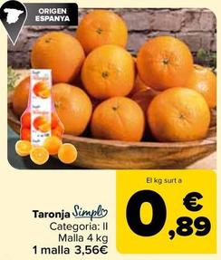 Oferta de Simply - Naranja  por 0,89€ en Carrefour