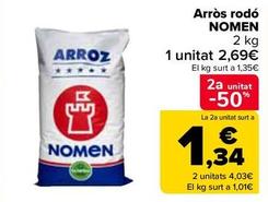 Oferta de Nomen - Arroz Redondo  por 2,69€ en Carrefour