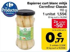 Oferta de Carrefour - Espárrago Corto Blanco Mediano Classic por 1,55€ en Carrefour