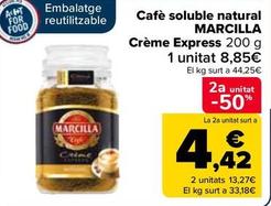 Oferta de Marcilla - Café Soluble Natural Créme Express por 8,85€ en Carrefour