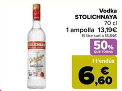 Oferta de Stolichnaya - Vodka   por 13,19€ en Carrefour