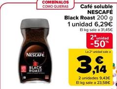 Oferta de Nescafé - Café Soluble Black Roast por 6,29€ en Carrefour
