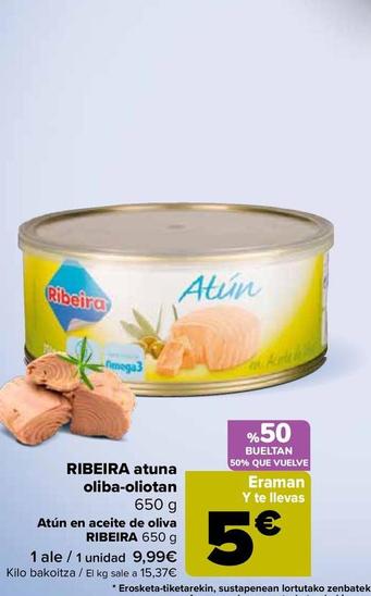 Oferta de Ribeira - Atún En Aceite De Oliva por 9,99€ en Carrefour
