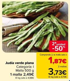 Oferta de Judía Verde Plana por 2,49€ en Carrefour