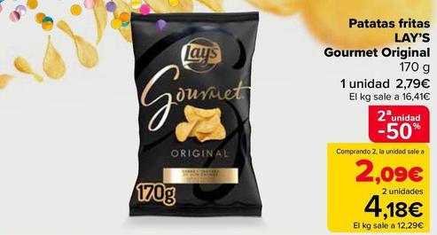 Oferta de Lay’s - Patatas Fritas  Gourmet Original por 2,79€ en Carrefour
