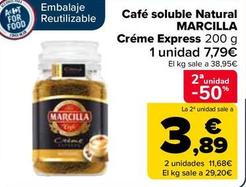Oferta de Marcilla - Café Soluble Natural Créme Express por 7,79€ en Carrefour