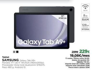 Oferta de Tablet Samsung por 229€ en El Corte Inglés