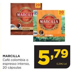 Oferta de Marcilla - Café Colombia O Espresso Intenso, 20 Cápsulas por 5,79€ en Alimerka