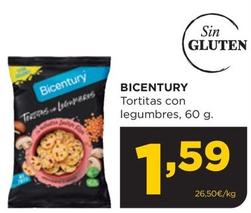 Oferta de Bicentury - Tortitas Con Legumbres por 1,59€ en Alimerka