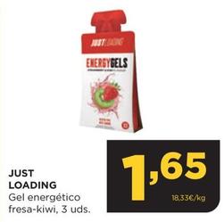 Oferta de Just Loading - Gel Energético Fresa-kiwi, 3 Uds. por 1,65€ en Alimerka