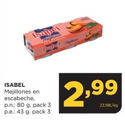 Oferta de Isabel - Mejillones En Escabeche por 2,99€ en Alimerka
