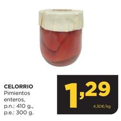 Oferta de Celorrio - Pimientos Enteros por 1,29€ en Alimerka