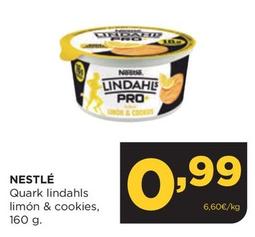 Oferta de Nestlé - Quark Lindahls Limón & Cookies por 0,99€ en Alimerka