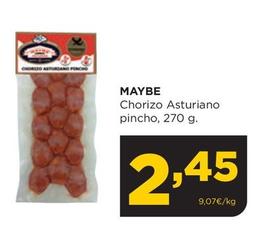 Oferta de Maybe - Chorizo Asturiano Pincho por 2,45€ en Alimerka