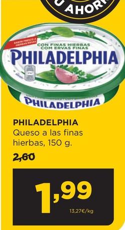 Oferta de Philadelphia - Queso A Las Finas Hierbas por 1,99€ en Alimerka