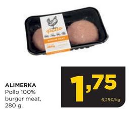 Oferta de Alimerka - Pollo 100% Burger Meat por 1,75€ en Alimerka