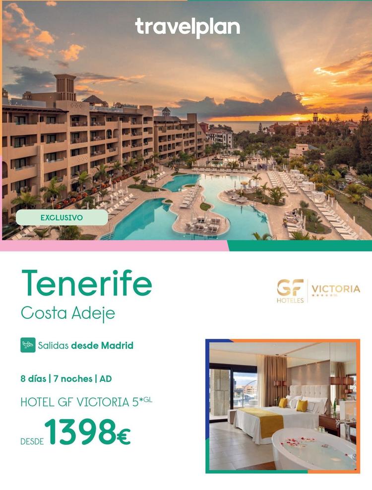 Oferta de Viajes a Tenerife por 1398€ en Travelplan