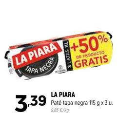 Oferta de Paté tapa negra por 3,39€ en Coviran