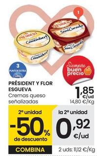 Oferta de Président - Cremas Queso por 1,85€ en Eroski