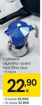 Oferta de Ibili - Cafetera Aluminio-Acero Inox Elba Azul por 22,9€ en Eroski