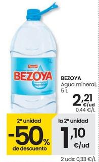 Oferta de Bezoya - Agua Mineral por 2,21€ en Eroski