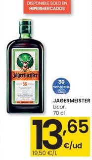 Oferta de Jagermeister - Licor por 13,65€ en Eroski