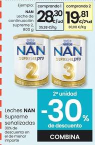 Oferta de Nestlé - Leche De Continuacion Supreme 2 por 28,3€ en Eroski