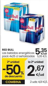 Oferta de Red Bull - Bebidas Energéticas por 5,35€ en Eroski