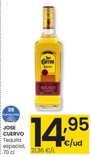 Oferta de Jose Cuervo - Tequila Especial por 14,95€ en Eroski