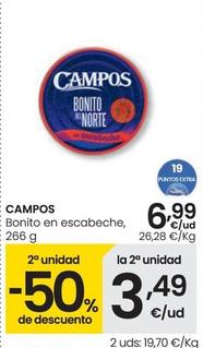 Oferta de Campos - Bonito En Escabeche por 6,99€ en Eroski