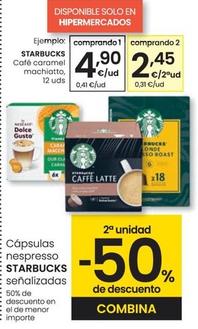 Oferta de Starbucks - Cafe Caramel Machiatto por 4,9€ en Eroski