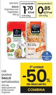 Oferta de Gallo - Pajaritas Con Vegetables por 1,7€ en Eroski