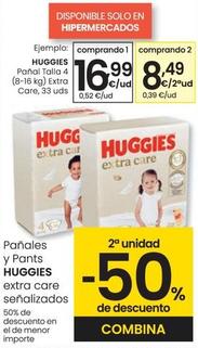Oferta de Huggies - Panal Toalla 4 por 16,99€ en Eroski