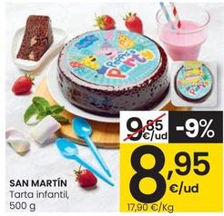 Oferta de San Martin - Tarta Infantil por 8,95€ en Eroski