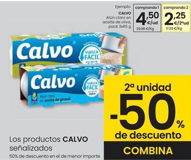 Oferta de Calvo - Atun Claro En Aceite De Oliva por 4,5€ en Eroski