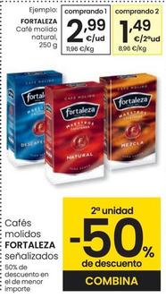 Oferta de Fortaleza - Cafe Molido Natural por 2,99€ en Eroski