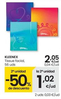 Oferta de Kleenex - Tissue Facial por 2,05€ en Eroski