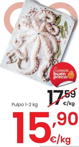 Oferta de Pulpo por 15,9€ en Eroski