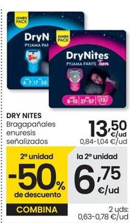 Oferta de Drynites - Bragapanales Enuresis  por 13,5€ en Eroski