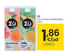 Oferta de Zu - Los Zumo por 1,86€ en Eroski
