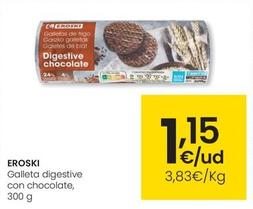 Oferta de Eroski - Galleta Digestive Con Chocolate por 1,15€ en Eroski