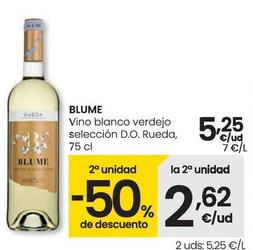 Oferta de Blume - Vino Blanco Verdejo Seleccion D.o Rueda por 5,25€ en Eroski