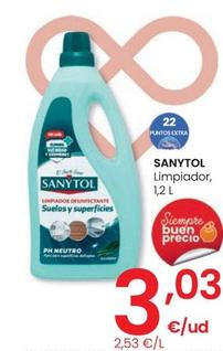 Oferta de Sanytol - Limpiador por 3,03€ en Eroski
