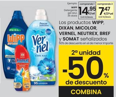 Oferta de Wipp - Detergente Gel Azul por 14,95€ en Eroski