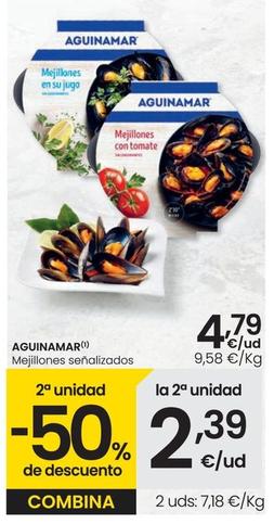 Oferta de Aguinamar - Mejillones Senalizados por 4,79€ en Eroski