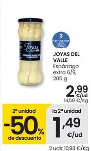 Oferta de Joyas Del Valle - Esparrago Extra por 2,99€ en Eroski