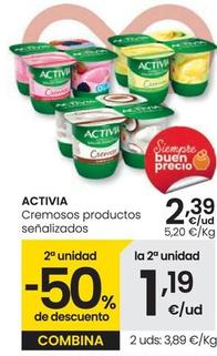Oferta de Activia - Cremosos Productos por 2,39€ en Eroski