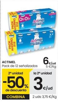 Oferta de Actimel - Pack De 12 Senalizados por 6€ en Eroski