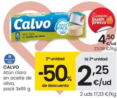 Oferta de Calvo - Atún Claro En Aceite De Oliva por 4,5€ en Eroski