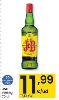 Oferta de J&B - Whisky por 11,99€ en Eroski